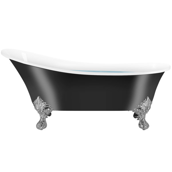 AKDY 59.8'' x 28'' Freestanding Soaking Fiberglass Bathtub & Reviews